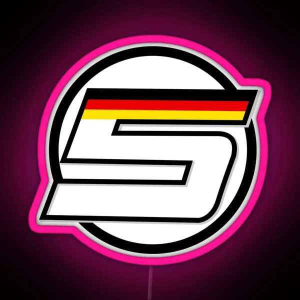 Logo Sebastian Vettel Number 5 RGB Neon Sign