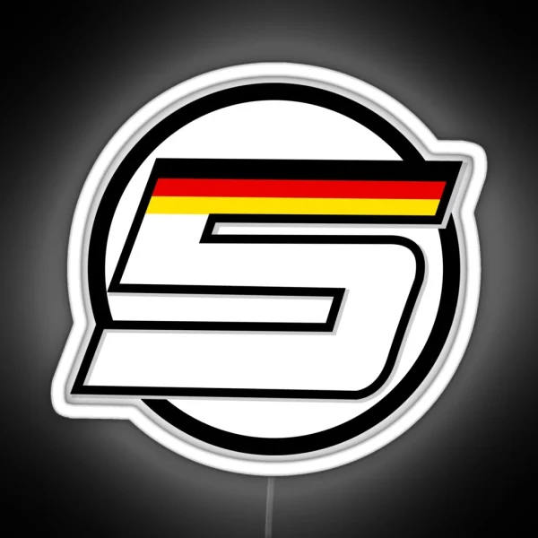 Logo Sebastian Vettel Number 5 RGB Neon Sign
