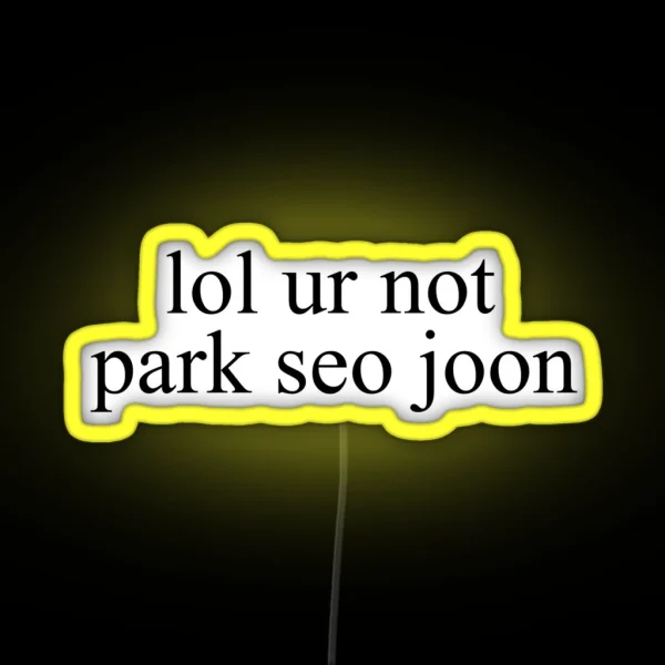 Lol Ur Not Park Seo Joon RGB Neon Sign