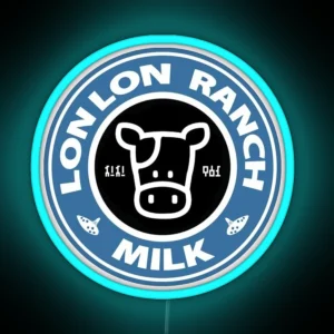 Lon Lon Milk High Quality BLACK RGB Neon Sign