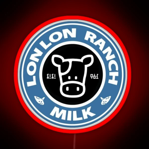 Lon Lon Milk High Quality BLACK RGB Neon Sign