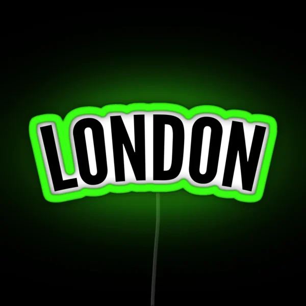London Curved RGB Neon Sign