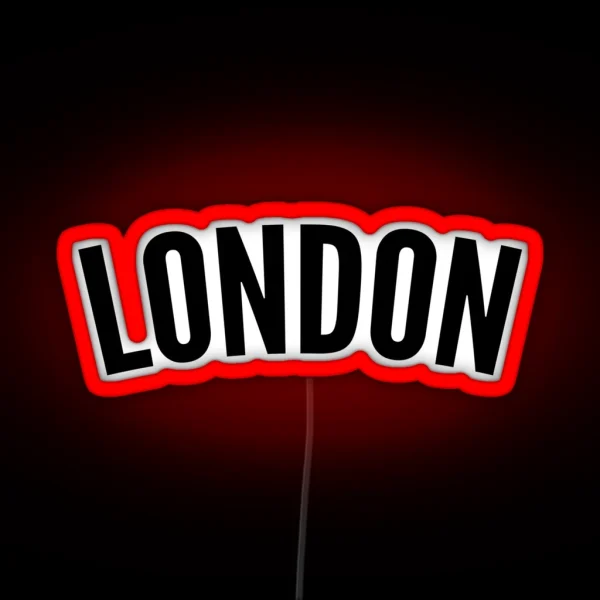 London Curved RGB Neon Sign