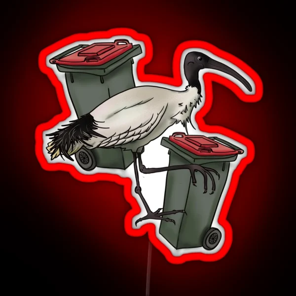 Lone Bin Chicken RGB Neon Sign