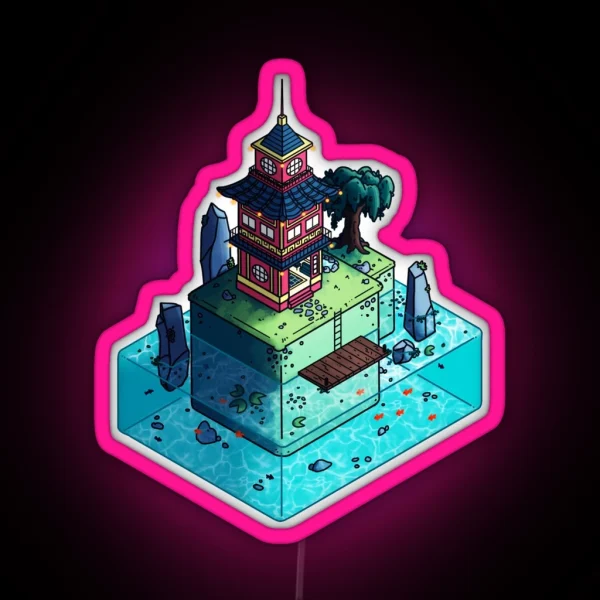 Lone Temple RGB Neon Sign