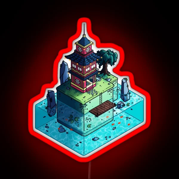 Lone Temple RGB Neon Sign