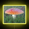 Fly Agaric Neon Sign in RGB Yellow