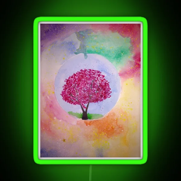Lonely Tree RGB Neon Sign