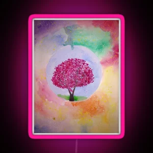 Lonely Tree RGB Neon Sign