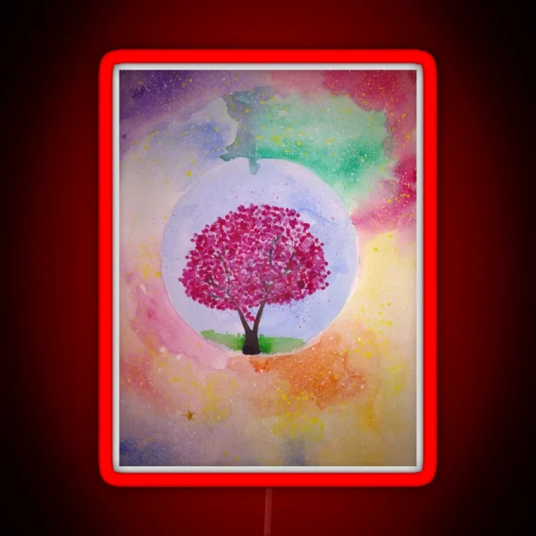 Lonely Tree RGB Neon Sign