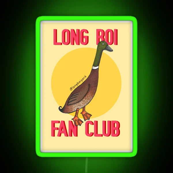 Long Boi Fan Club RGB Neon Sign