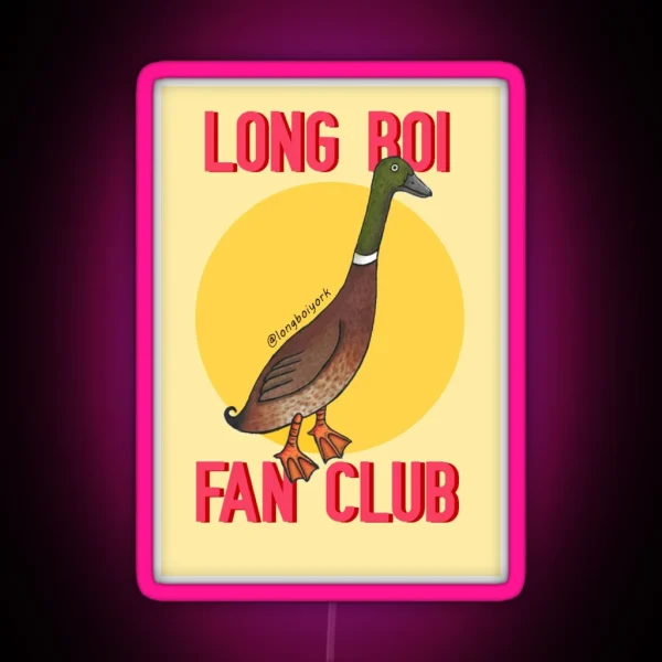 Long Boi Fan Club RGB Neon Sign