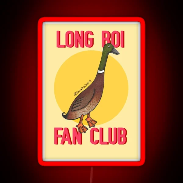 Long Boi Fan Club RGB Neon Sign