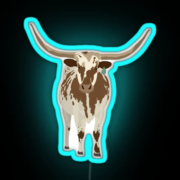 Longhorn RGB Neon Sign