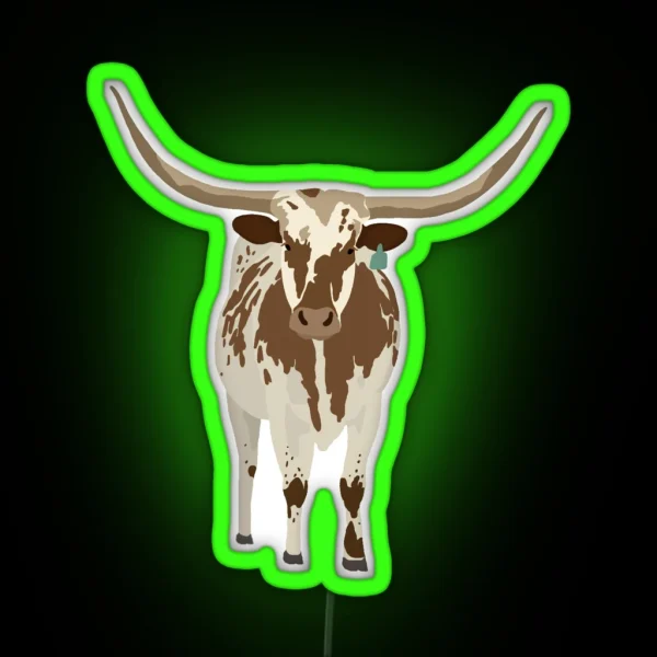 Longhorn RGB Neon Sign