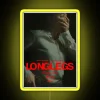 neon sign featuring longlegs from horror movie by lee harker and mai ka monroe in vibrant rgb yellow