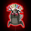 rgb neon sign loot bug retro gaming sign in red