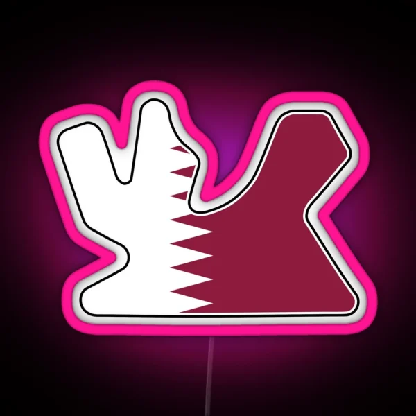 Losail International Circuit Flag RGB Neon Sign