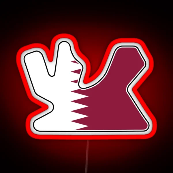Losail International Circuit Flag RGB Neon Sign