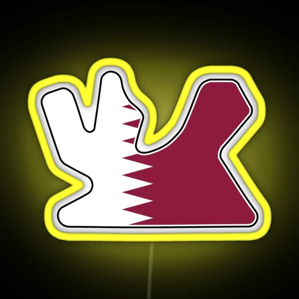 Losail International Circuit Flag RGB Neon Sign