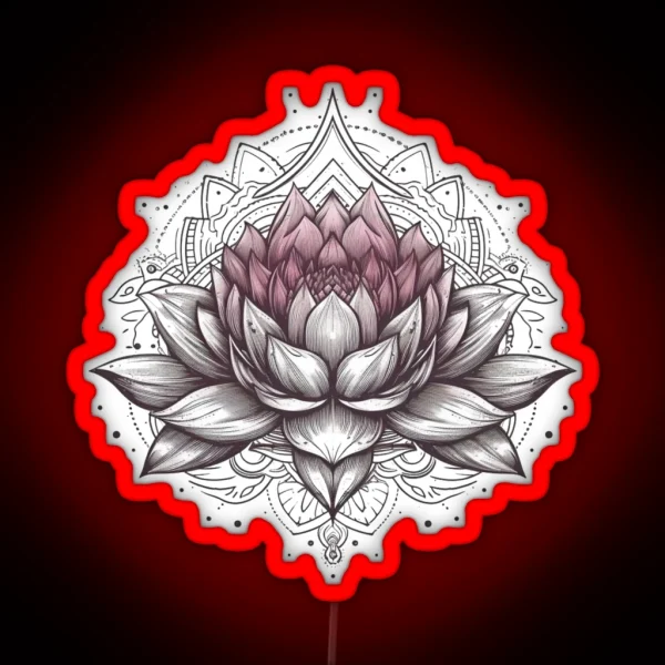 Lotus Flower RGB Neon Sign