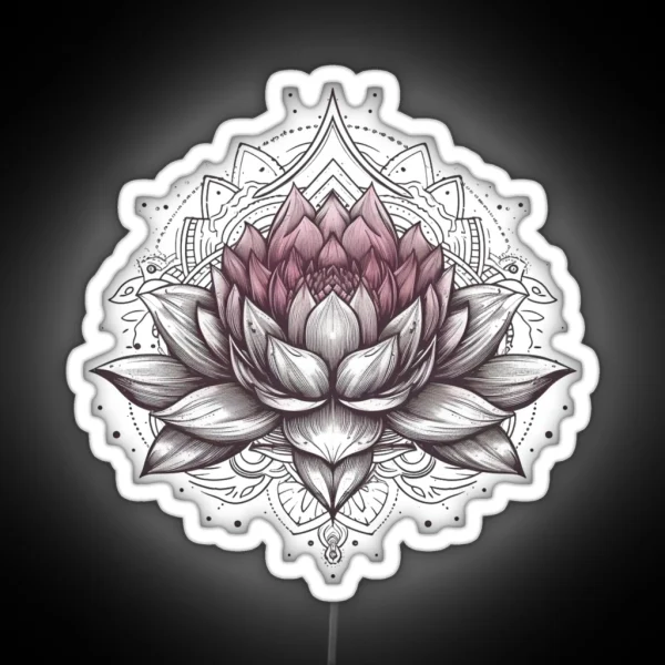 Lotus Flower RGB Neon Sign