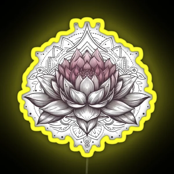 Lotus Flower RGB Neon Sign