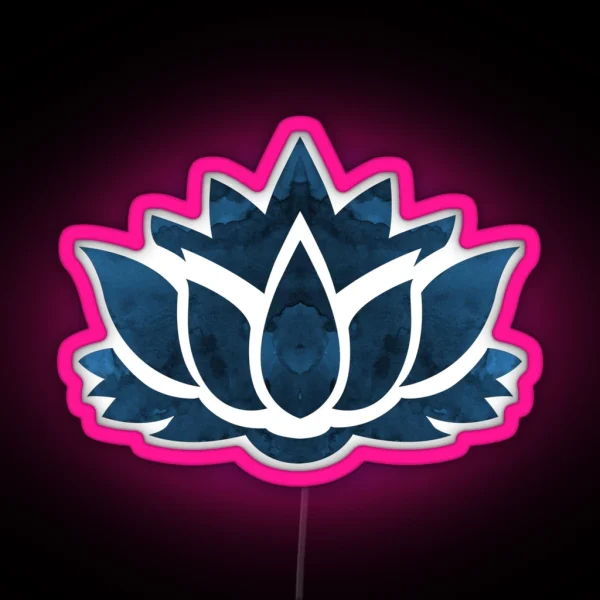 Lotus Flower RGB Neon Sign