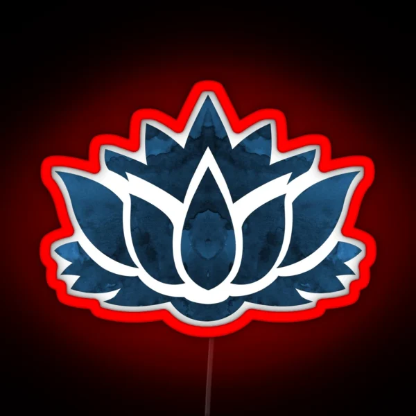 Lotus Flower RGB Neon Sign