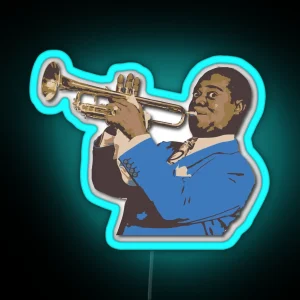 Louis Armstrong RGB Neon Sign