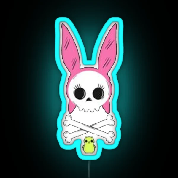 Louise Skull RGB Neon Sign