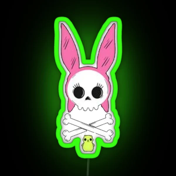 Louise Skull RGB Neon Sign