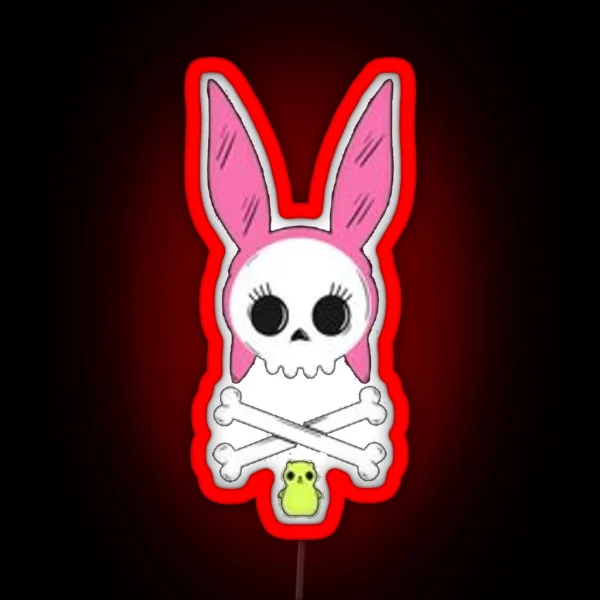Louise Skull RGB Neon Sign