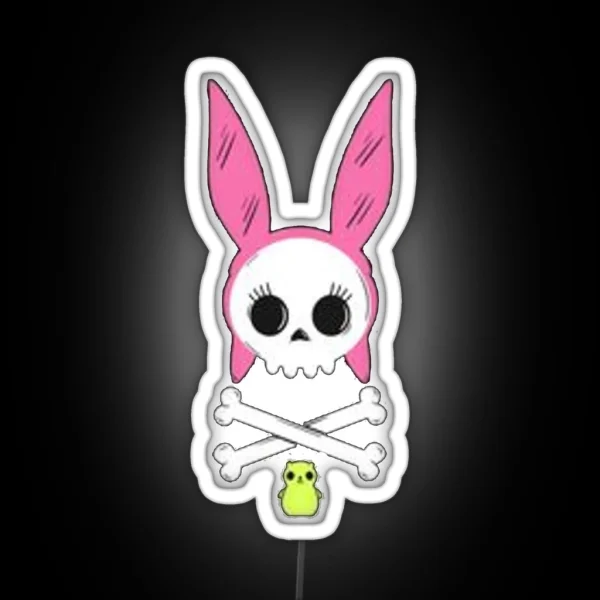 Louise Skull RGB Neon Sign