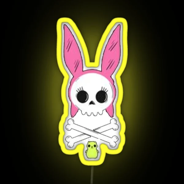 Louise Skull RGB Neon Sign