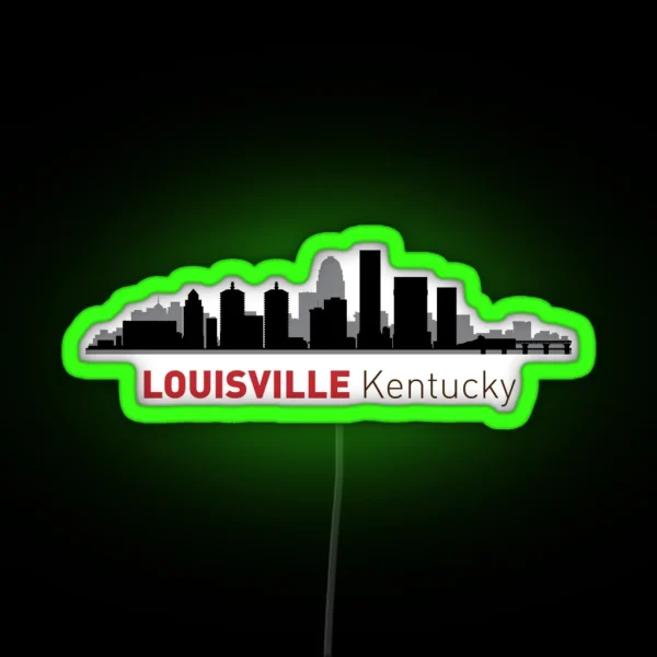 Louisville Skyline RGB Neon Sign