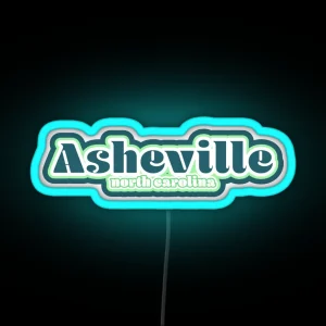 Love Asheville North Carolina RGB Neon Sign