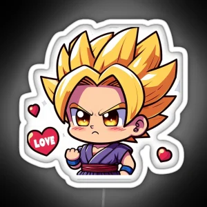 Love Dissent Chibi Trunks Heartbreak Led RGB Neon Sign