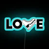 LOVE Ice Skating RGB Neon Sign - Image 3