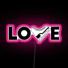 LOVE Ice Skating RGB Neon Sign - Image 6