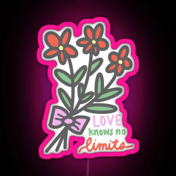 Love Knows No Limits RGB Neon Sign