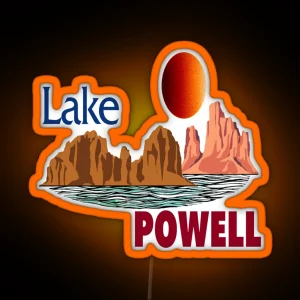 LOVE LAKE POWELL RGB Neon Sign