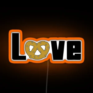 Love Pretzels RGB Neon Sign