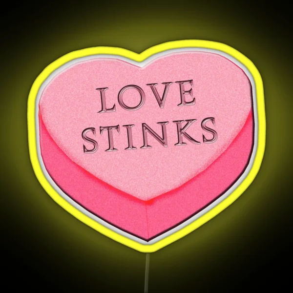LOVE STINKS Fun Anti Valentine RGB Neon Sign