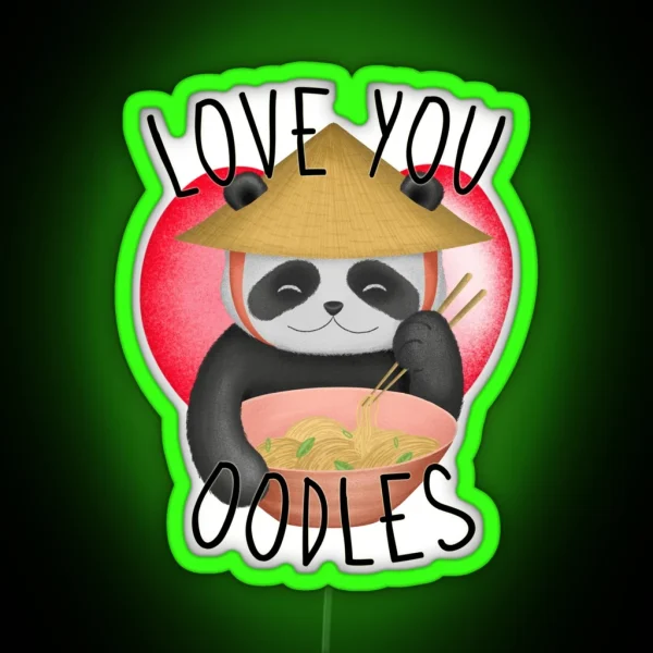 Love You Oodles RGB Neon Sign