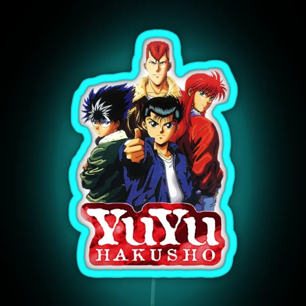 Love Yu Hakusho Anime Characters Design RGB Neon Sign