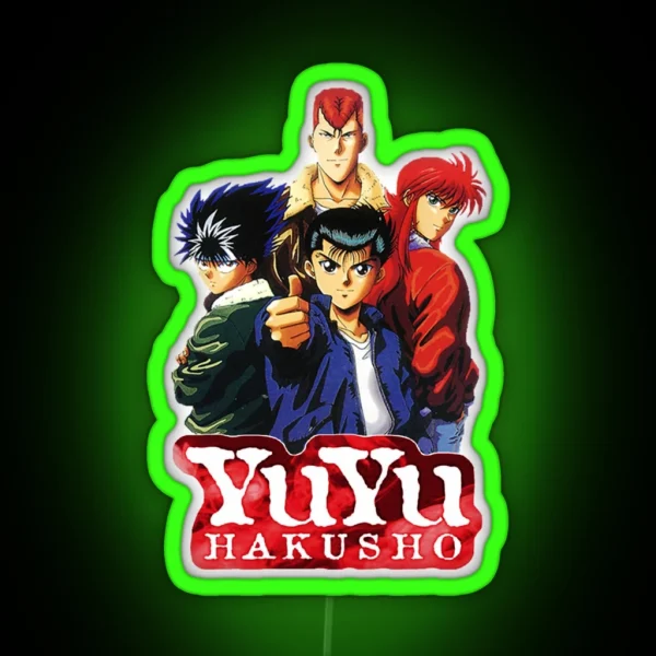 Love Yu Hakusho Anime Characters Design RGB Neon Sign
