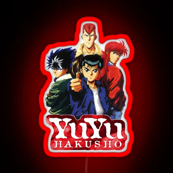 Love Yu Hakusho Anime Characters Design RGB Neon Sign
