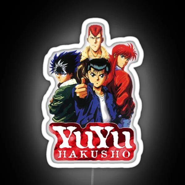 Love Yu Hakusho Anime Characters Design RGB Neon Sign
