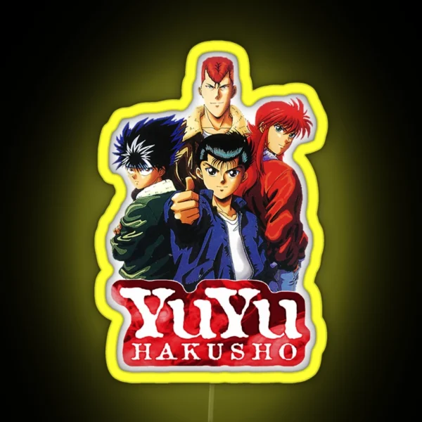 Love Yu Hakusho Anime Characters Design RGB Neon Sign